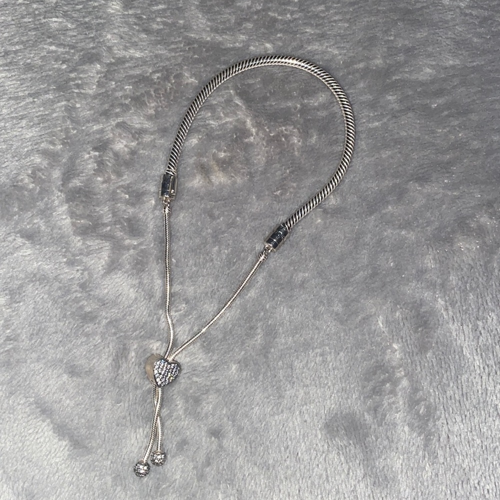 New Pandora Heart Pull String Bracket - image 1